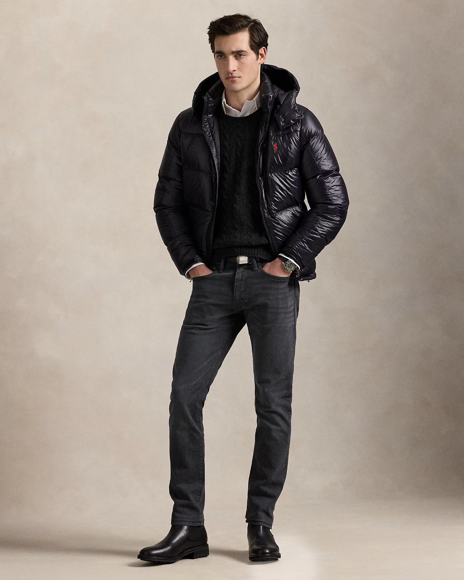 Ralph Lauren Gorham Glänzende Daunenjacke | Letzte Stücke
